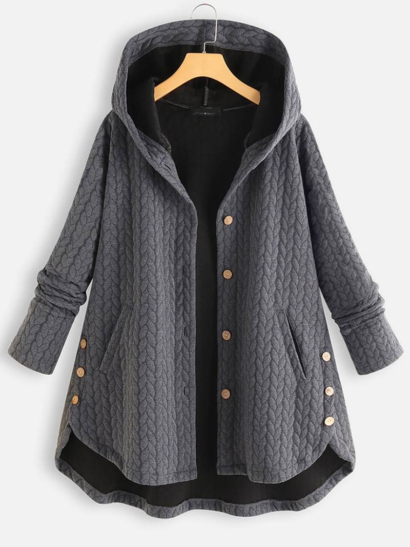 Monique | Veste Boutonnée Chaude