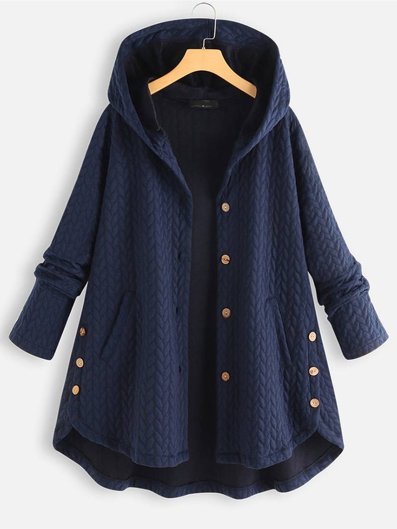 Monique | Veste Boutonnée Chaude