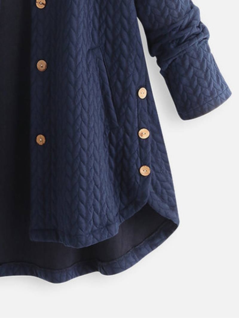 Monique | Veste Boutonnée Chaude