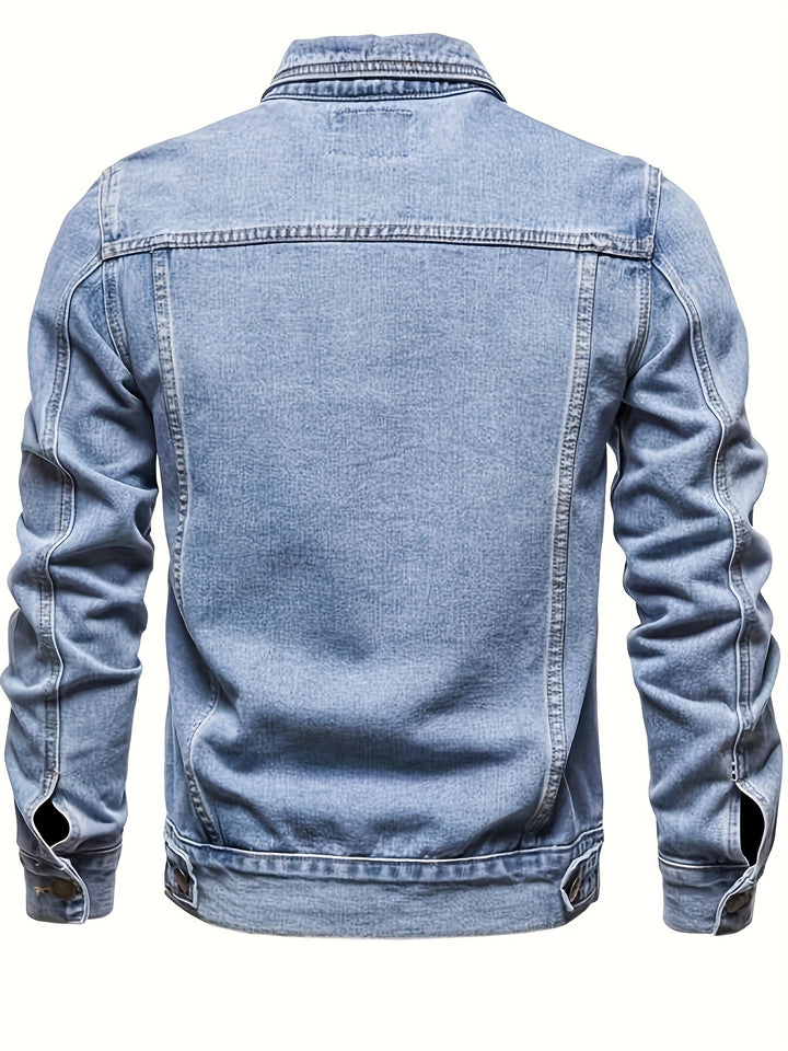 Fleur De Luxe - Veste en Jean Classique pour Homme