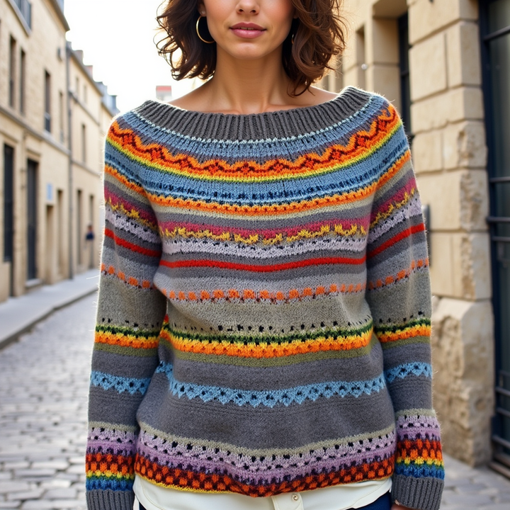 Mélanie | Pull d'automne rétro