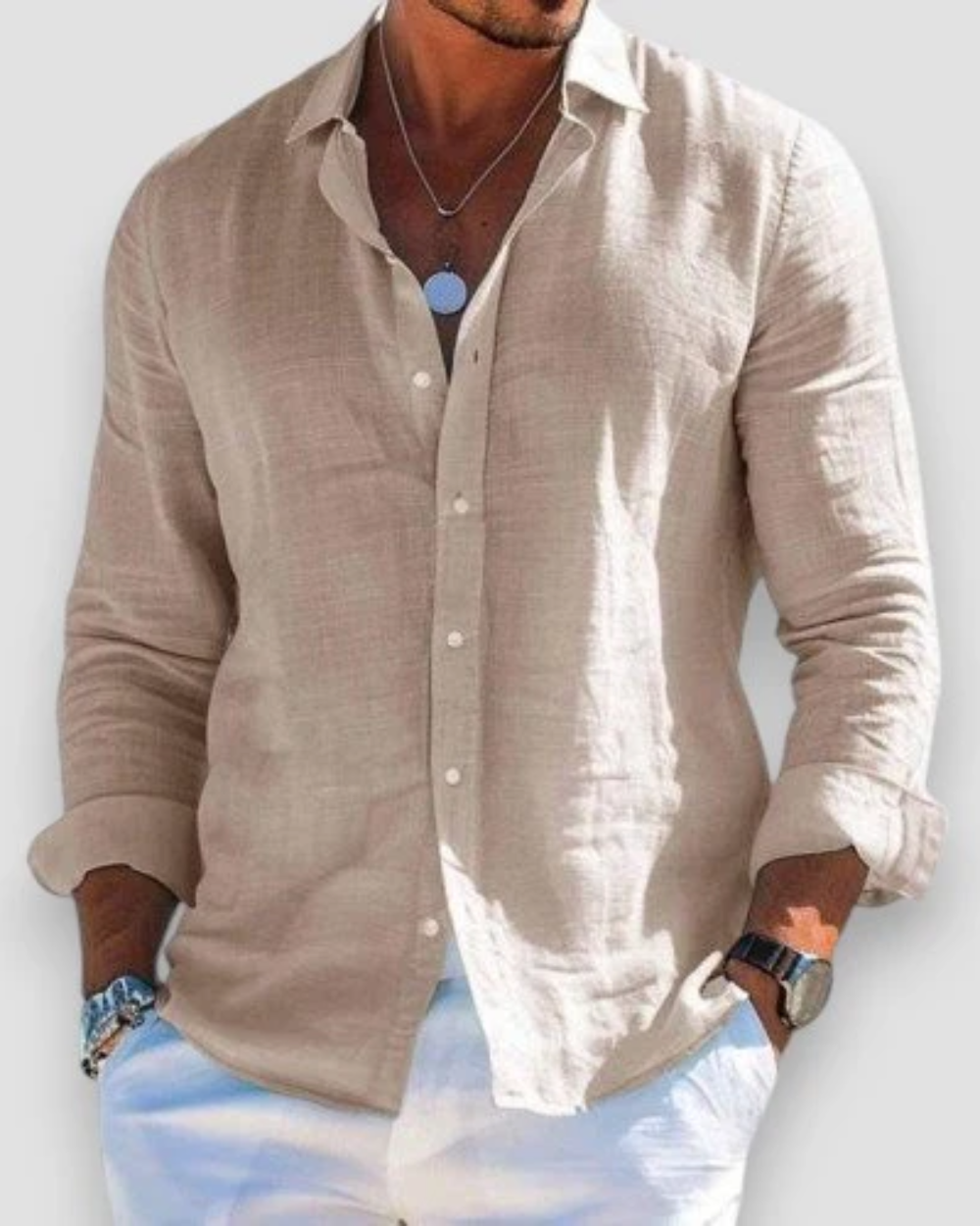 Fleur De Luxe - Chemise décontractée pour homme