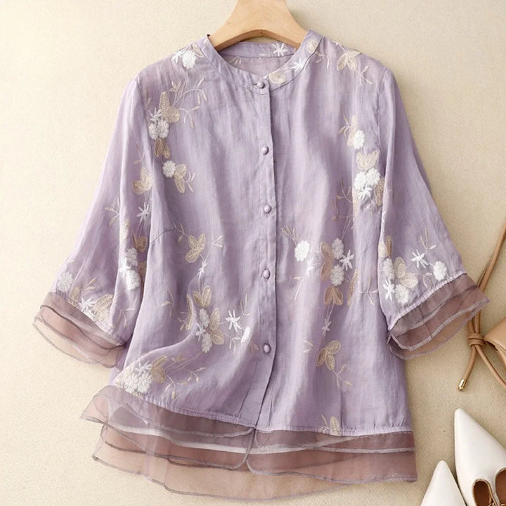 Laurienne™ | Blouse brodée