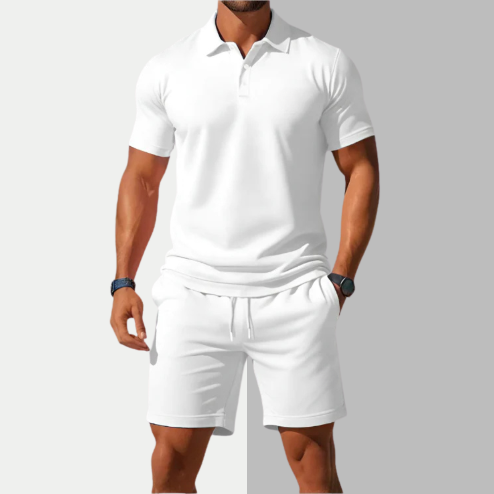 Fleur De Luxe - Ensemble Polo & Short Homme