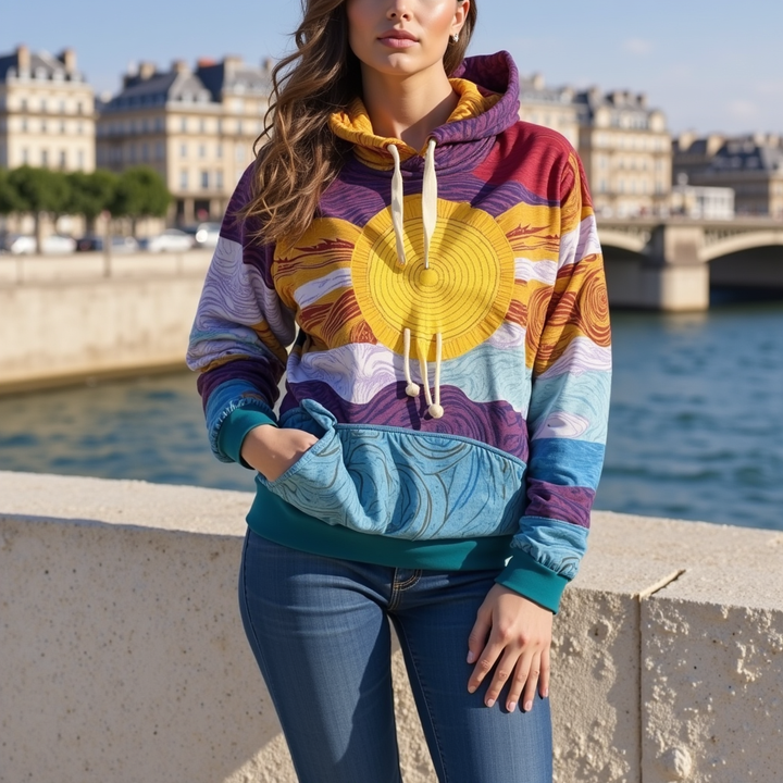 Sweat à capuche Sofie - Vintage Sunburst