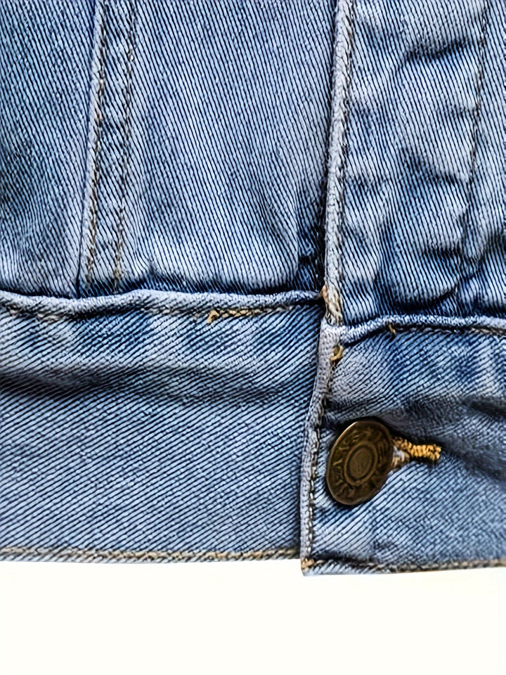 Fleur De Luxe - Veste en Jean Classique pour Homme