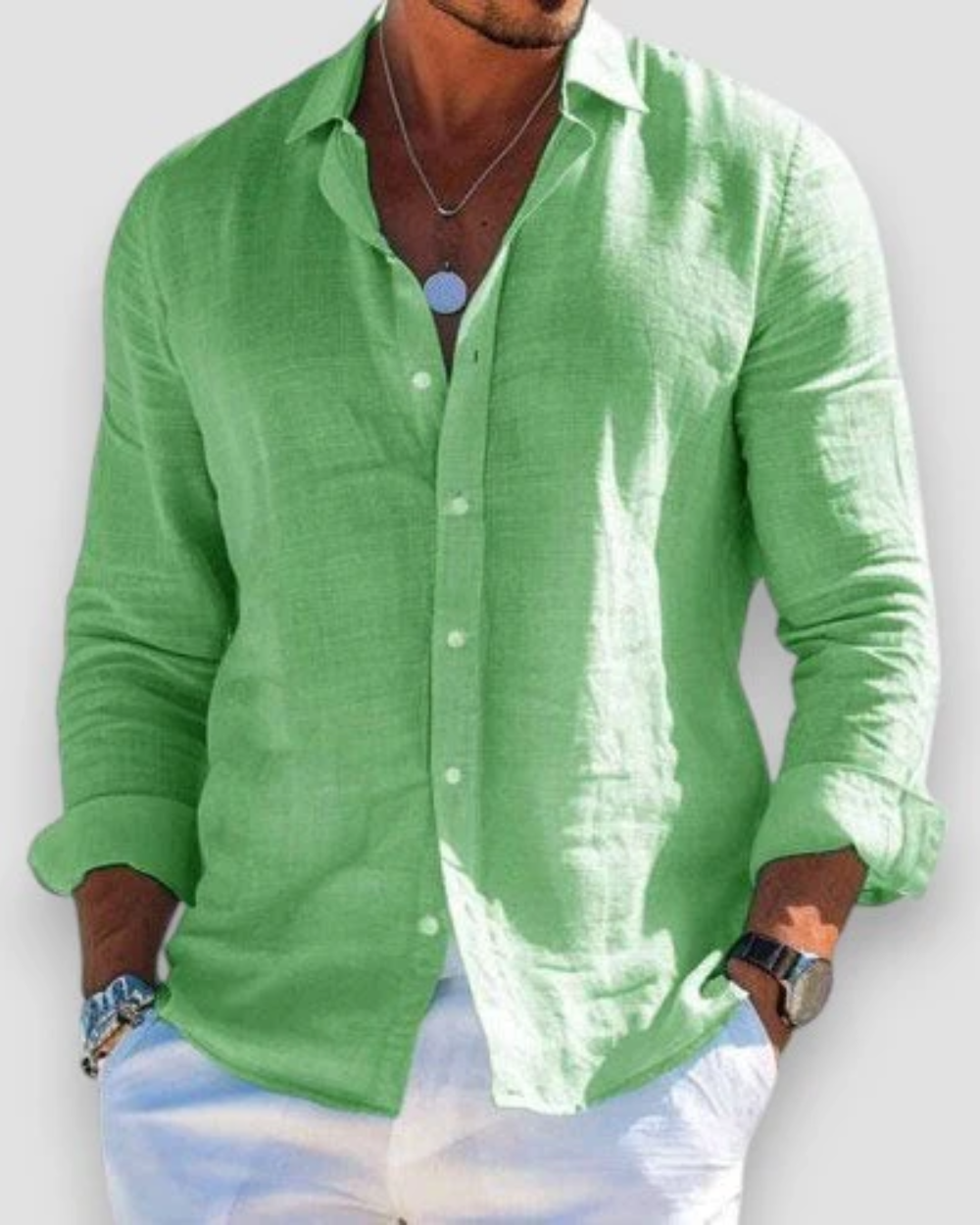 Fleur De Luxe - Chemise décontractée pour homme