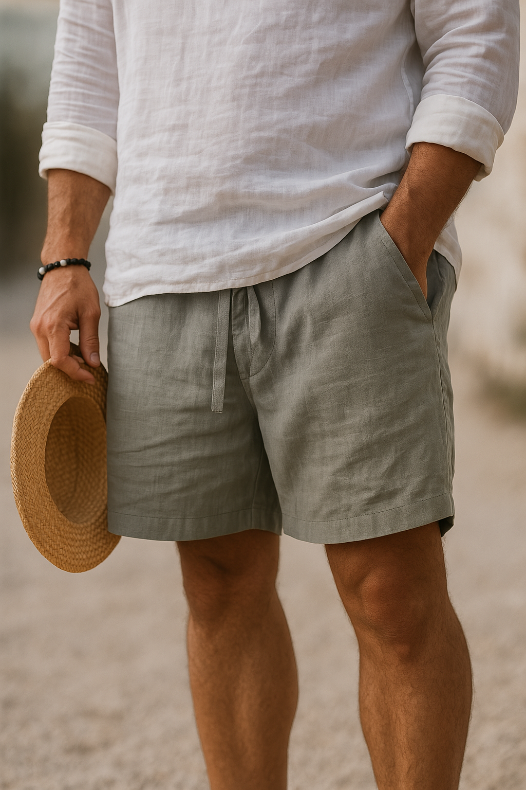 Fleur De Luxe | Short d’Été en Lin Mélangé