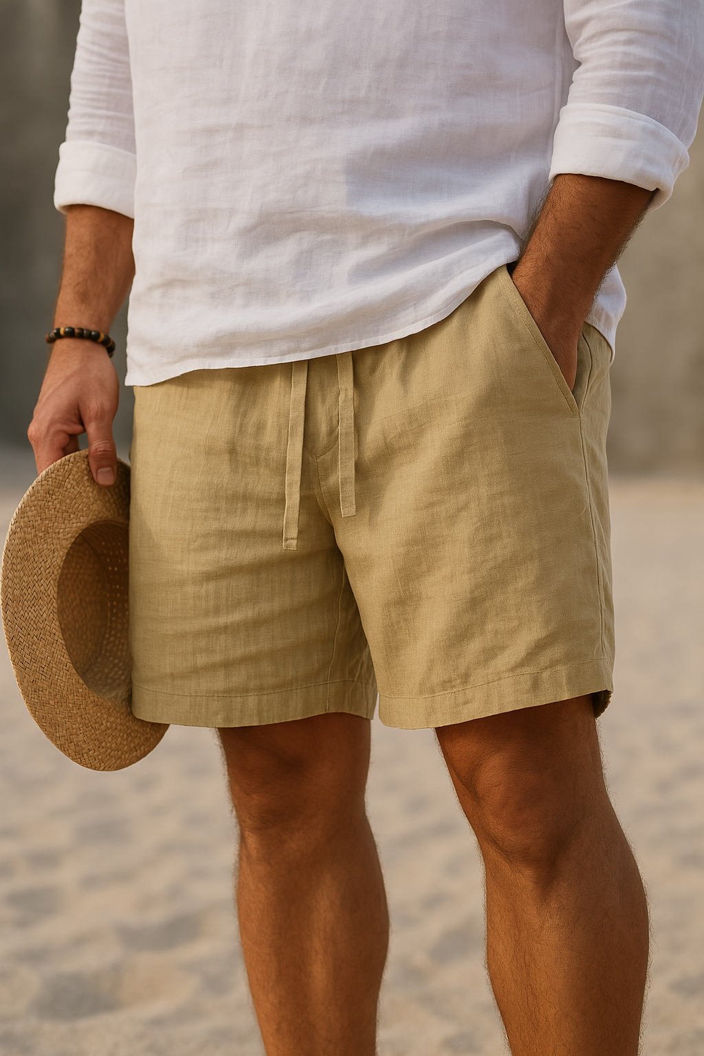 Fleur De Luxe | Short d’Été en Lin Mélangé