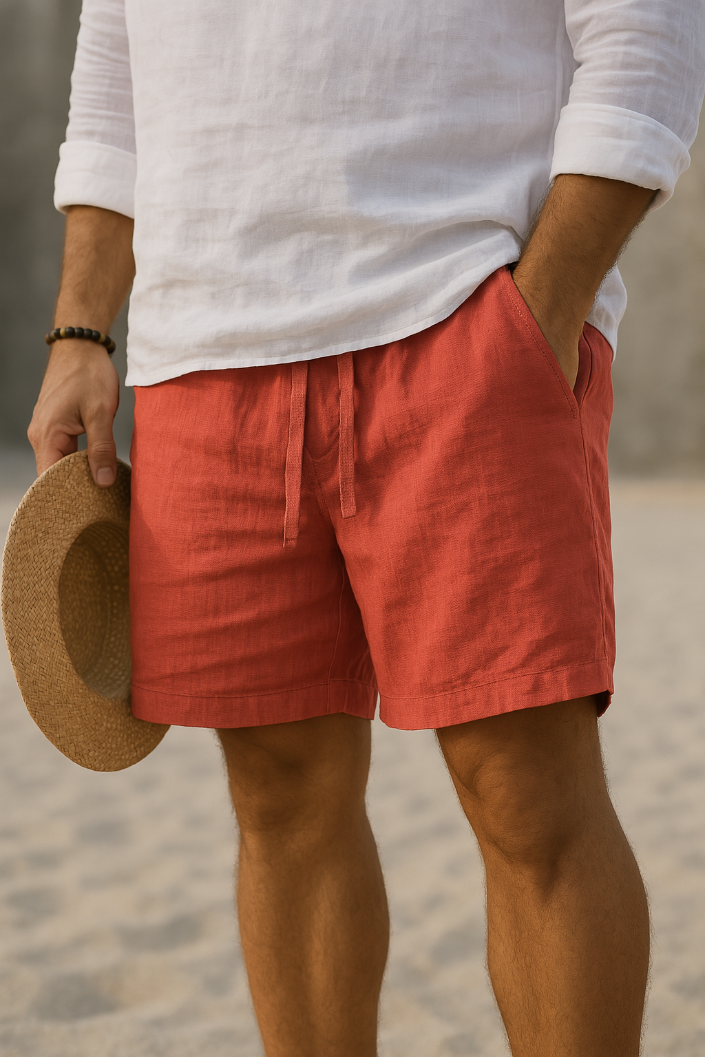 Fleur De Luxe | Short d’Été en Lin Mélangé