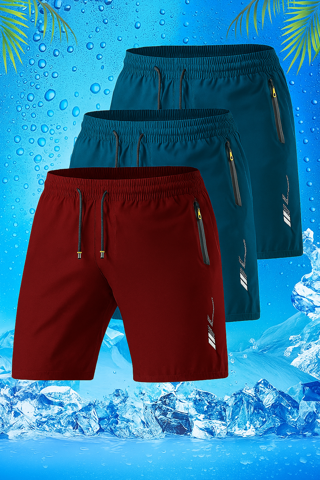 Fleur De Luxe - Pack de 3 Shorts Sport Homme