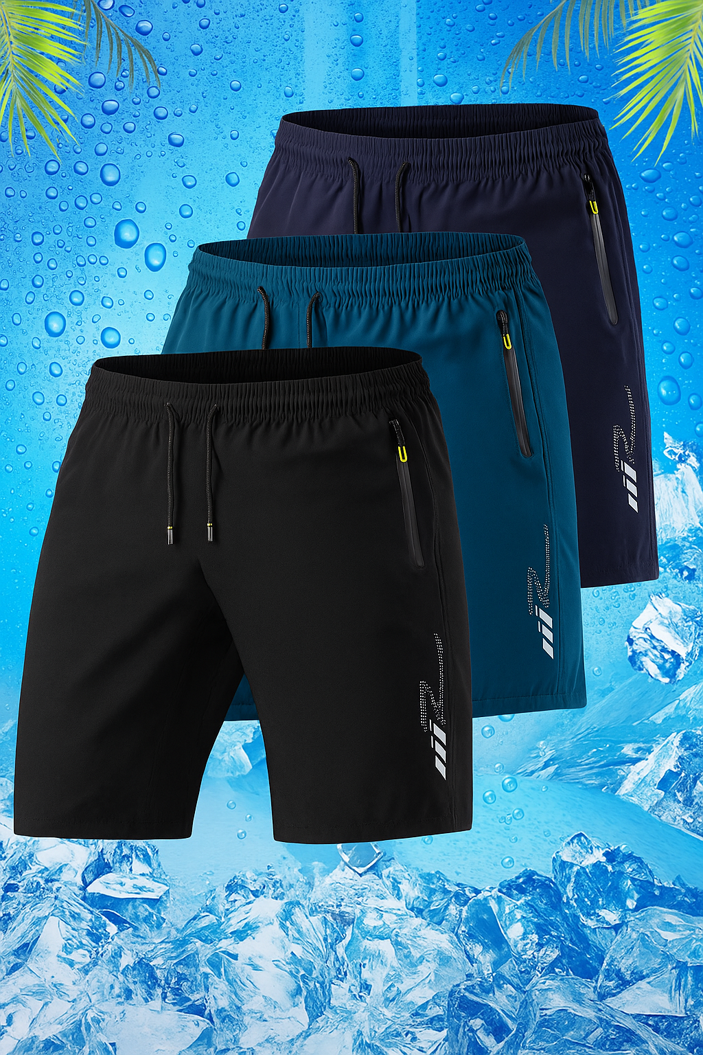 Fleur De Luxe - Pack de 3 Shorts Sport Homme