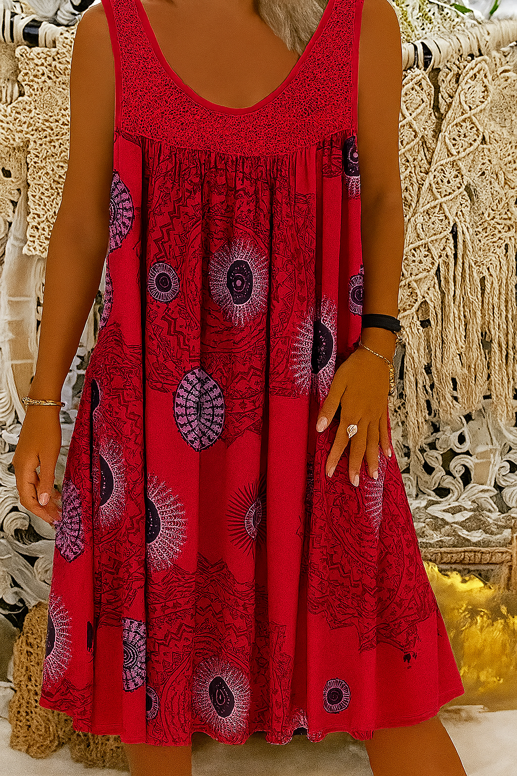 Fleur De Luxe - Robe Bohème Évasée