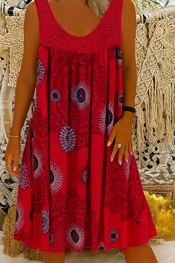 Fleur De Luxe - Robe Bohème Évasée