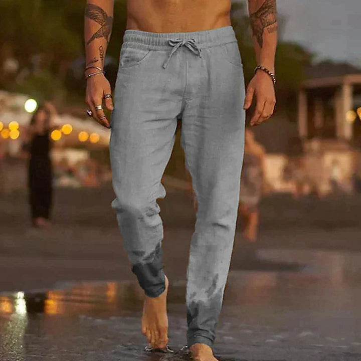 Fleur De Luxe | Pantalon de plage en lin
