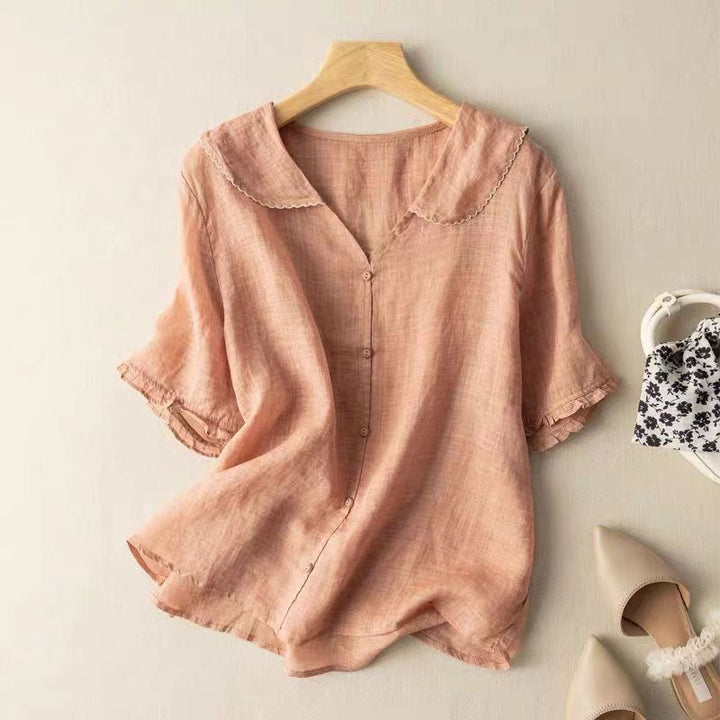 Fleur De Luxe | Blouse en lin aérien