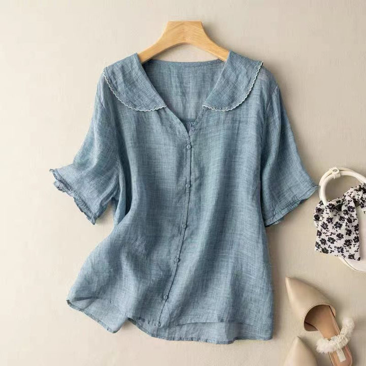 Fleur De Luxe | Blouse en lin aérien