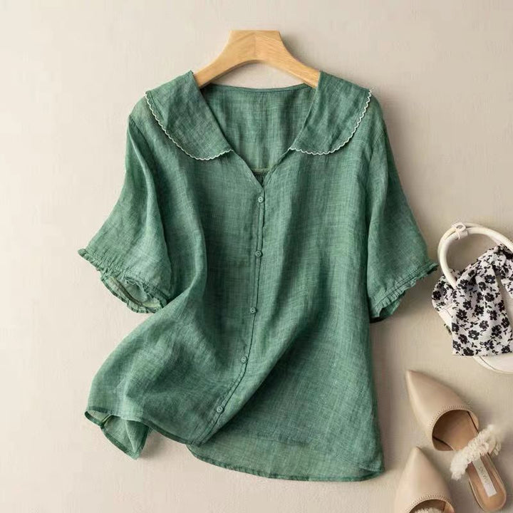 Fleur De Luxe | Blouse en lin aérien