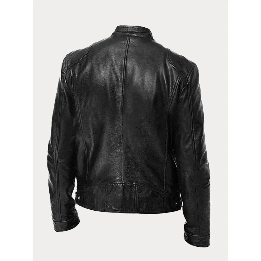 Ludo™ | Veste en cuir décontractée – Style intemporel, élégance robuste