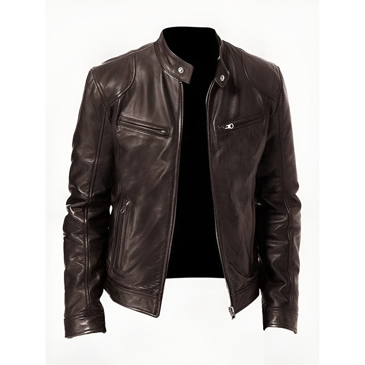 Ludo™ | Veste en cuir décontractée – Style intemporel, élégance robuste