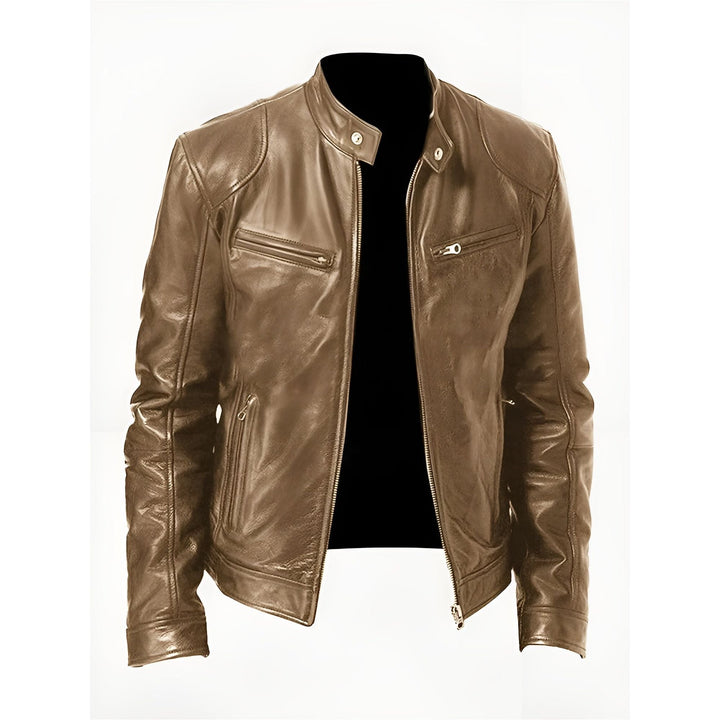 Ludo™ | Veste en cuir décontractée – Style intemporel, élégance robuste