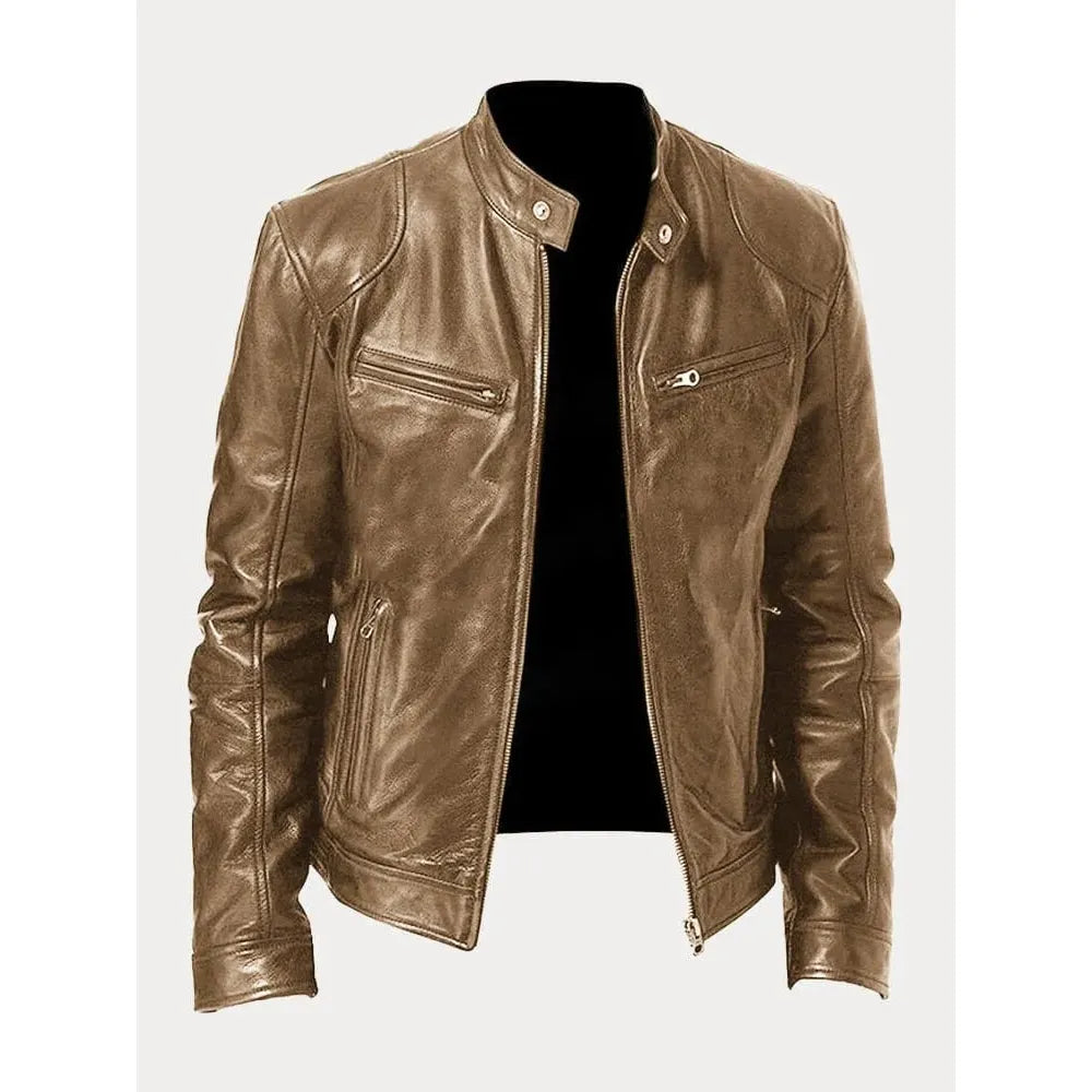 Ludo™ | Veste en cuir décontractée – Style intemporel, élégance robuste