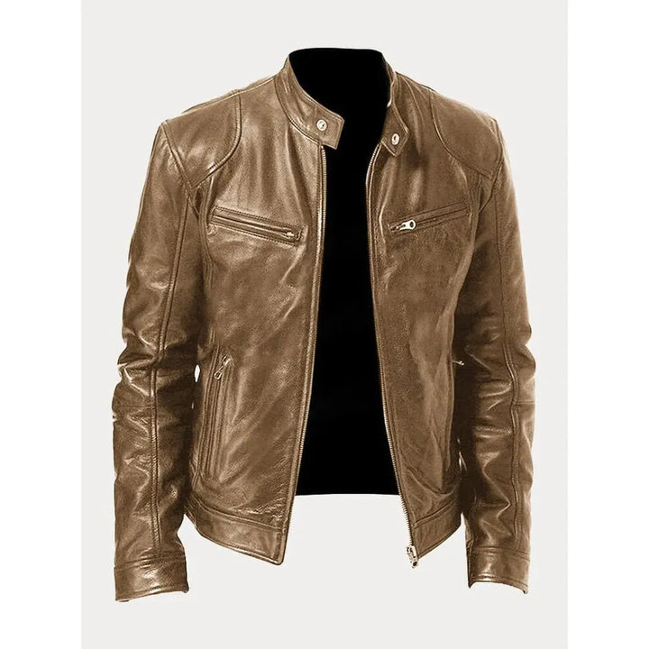 Ludo™ | Veste en cuir décontractée – Style intemporel, élégance robuste