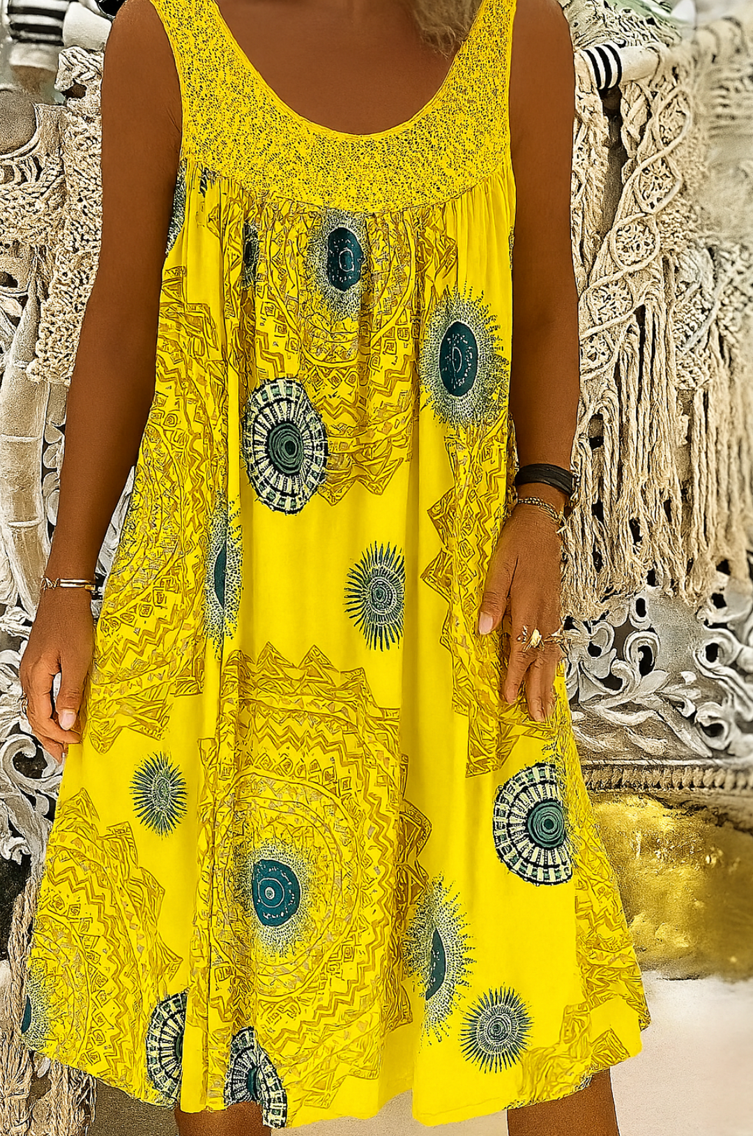 Fleur De Luxe - Robe Bohème Évasée
