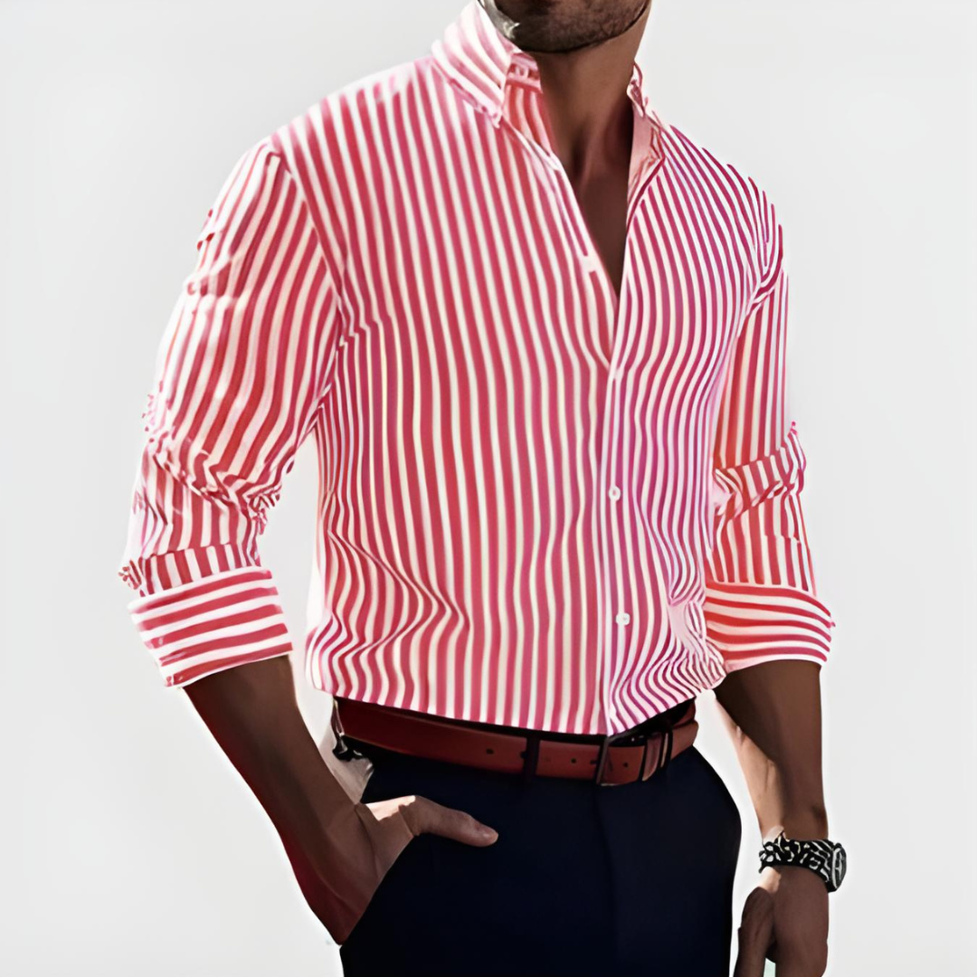 Fleur De Luxe - Chemise Rayée Élégante