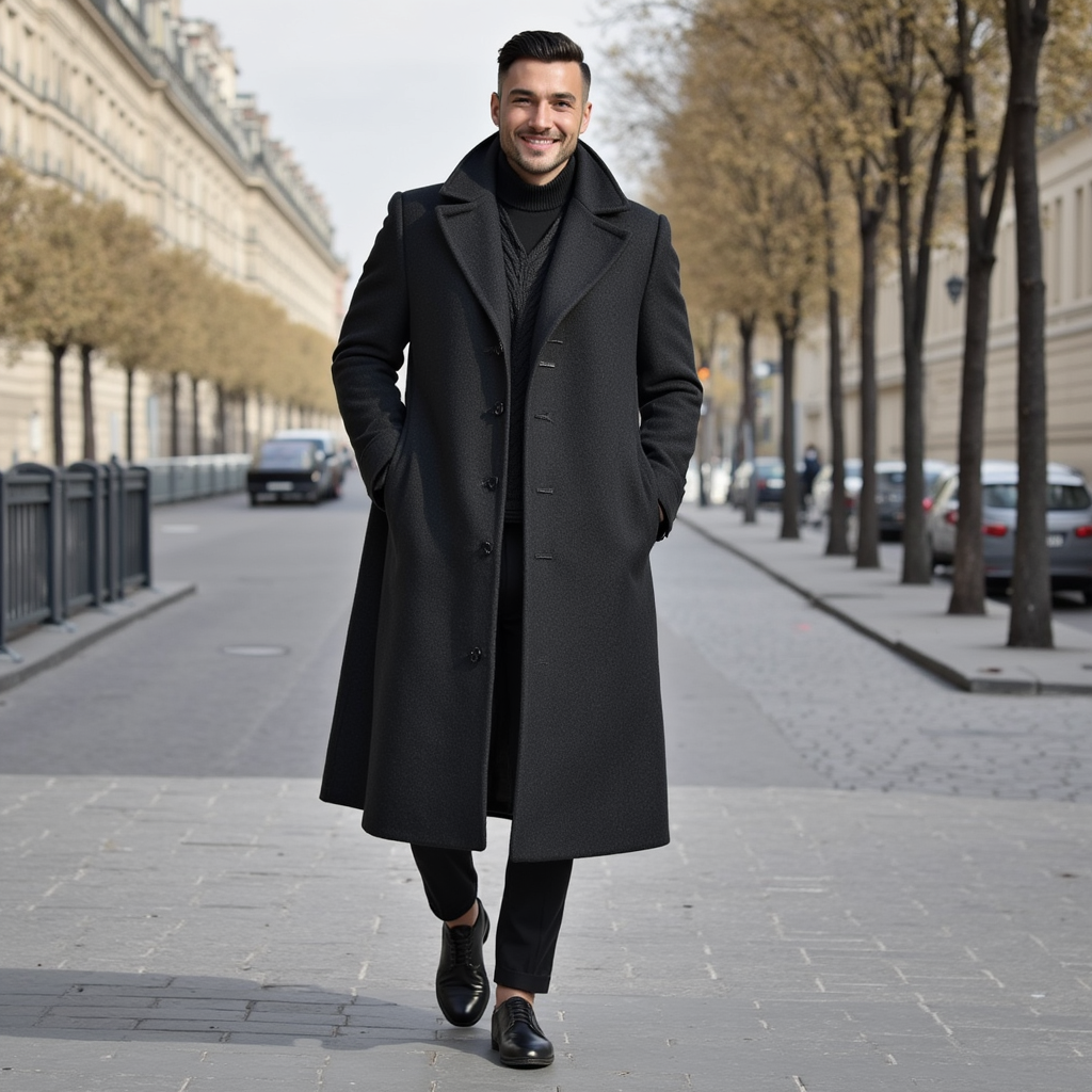 FLORENT | Manteau Long en Laine