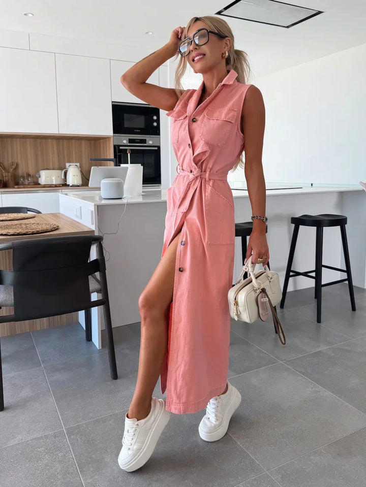 Fleur De Luxe | Louise | Robe longue en jean