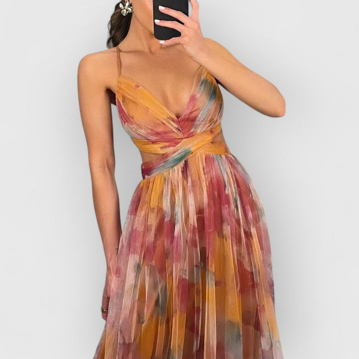 Fleur De Luxe | Vérité | Robe longue à imprimé floral