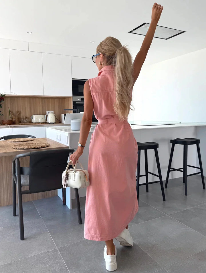 Fleur De Luxe | Louise | Robe longue en jean