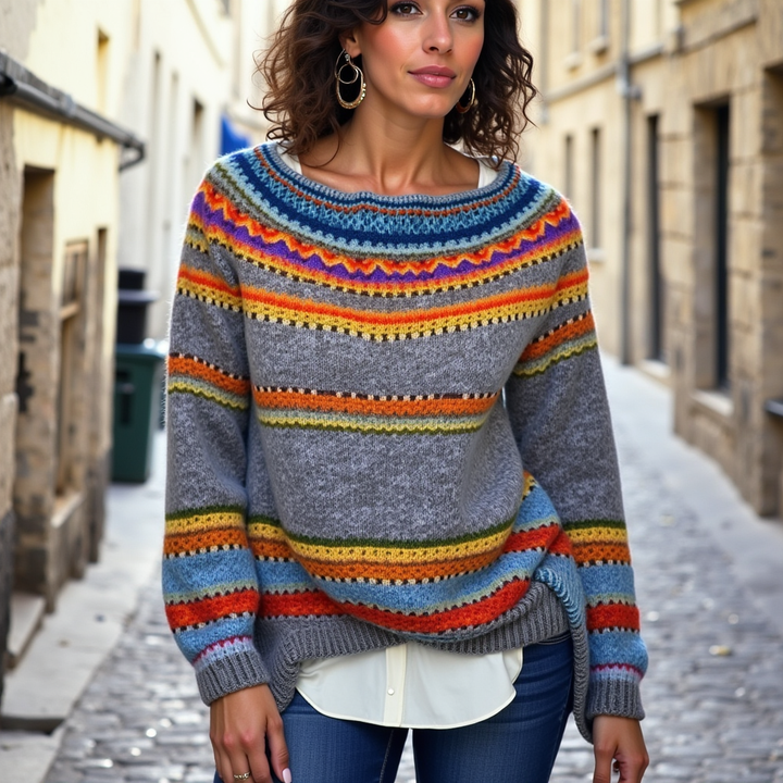 Mélanie | Pull d'automne rétro
