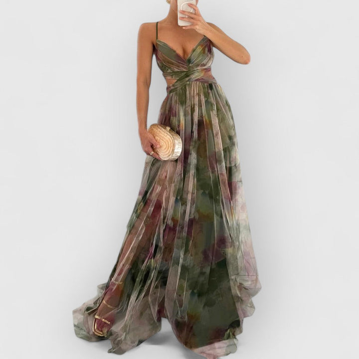 Fleur De Luxe | Vérité | Robe longue à imprimé floral
