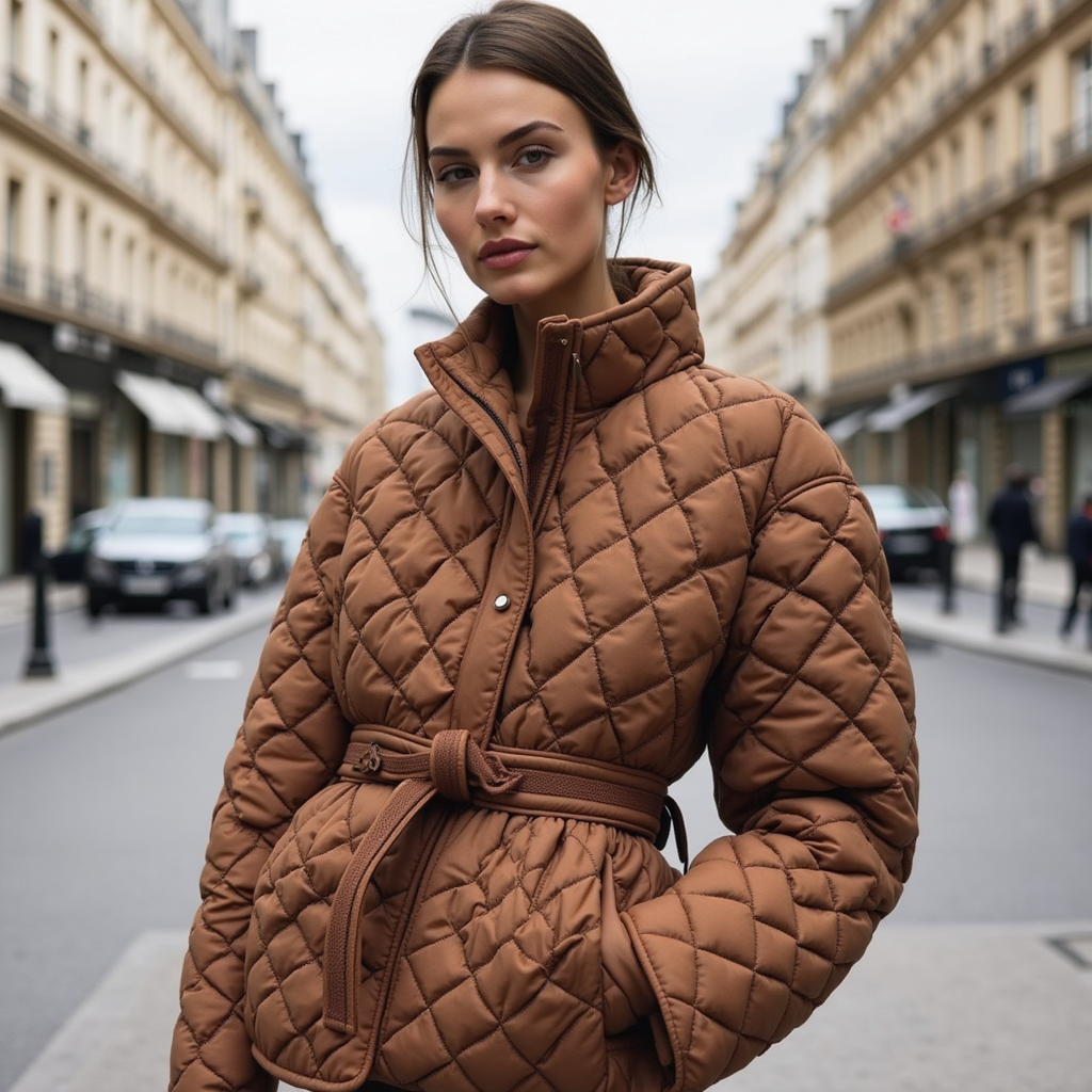 Françoise | Manteau Matelassé Élégant