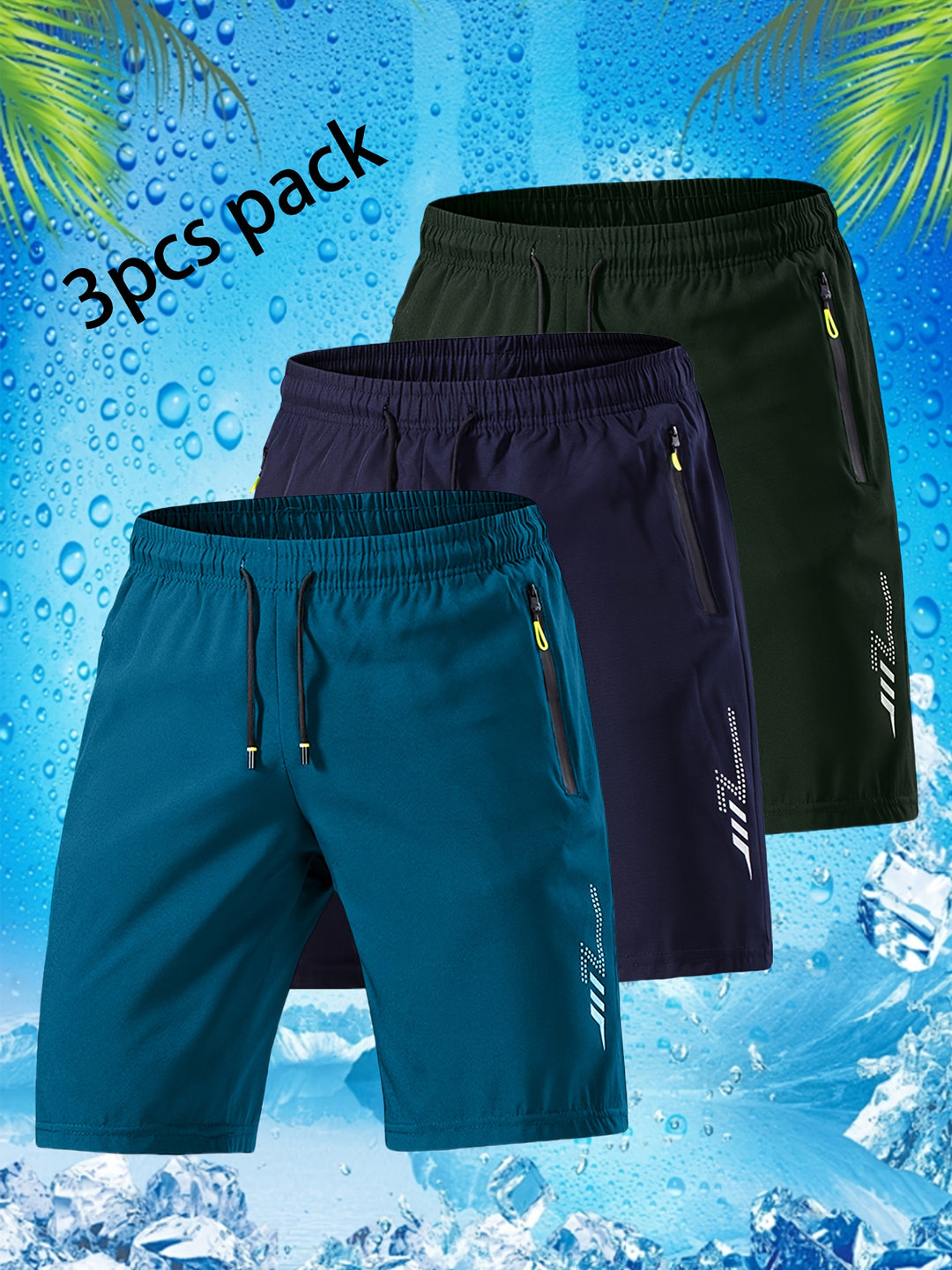 Fleur De Luxe - Pack de 3 Shorts Sport Homme