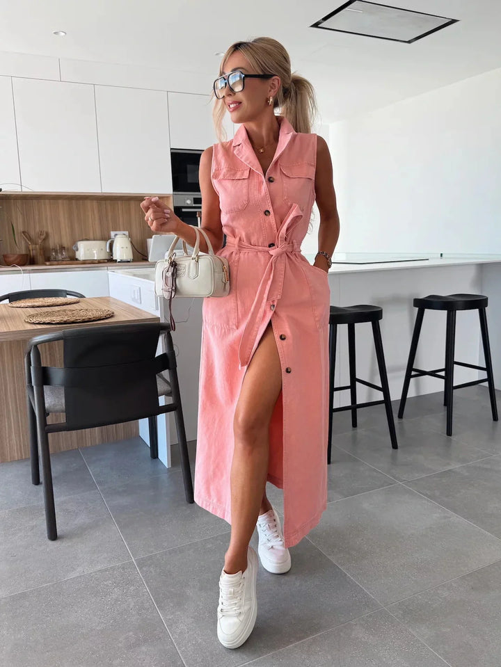 Fleur De Luxe | Louise | Robe longue en jean