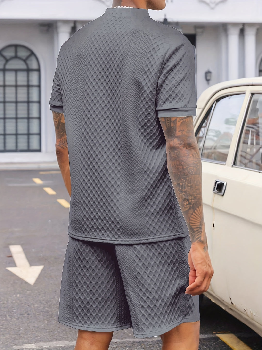 Fleur De Luxe - Ensemble Homme à Motif Texturé