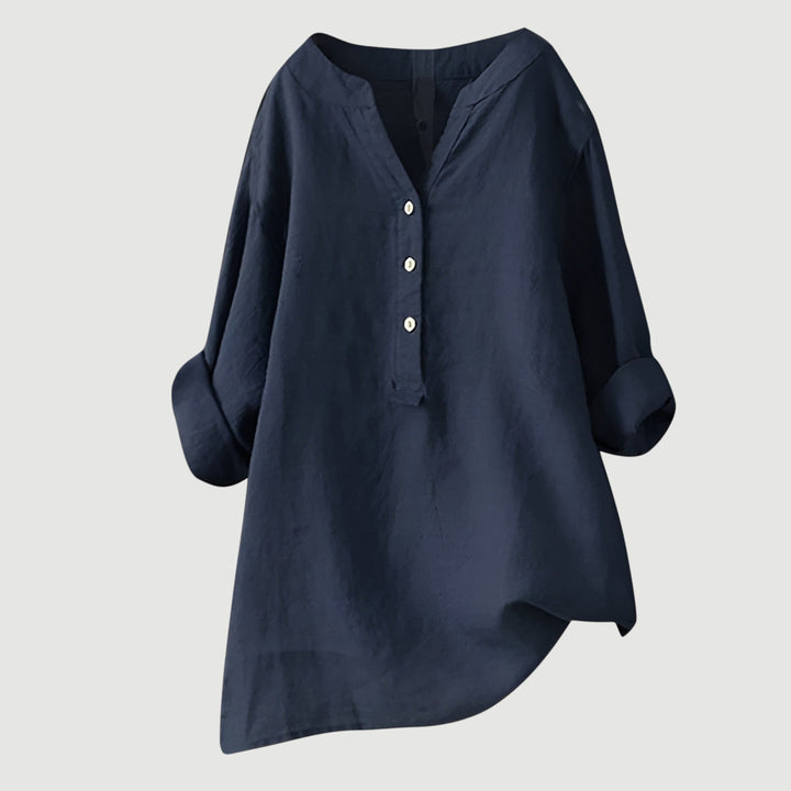 Fleur De Luxe - Tunique Oversize en Lin Rouge