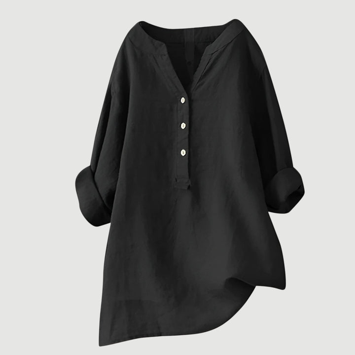 Fleur De Luxe - Tunique Oversize en Lin Rouge