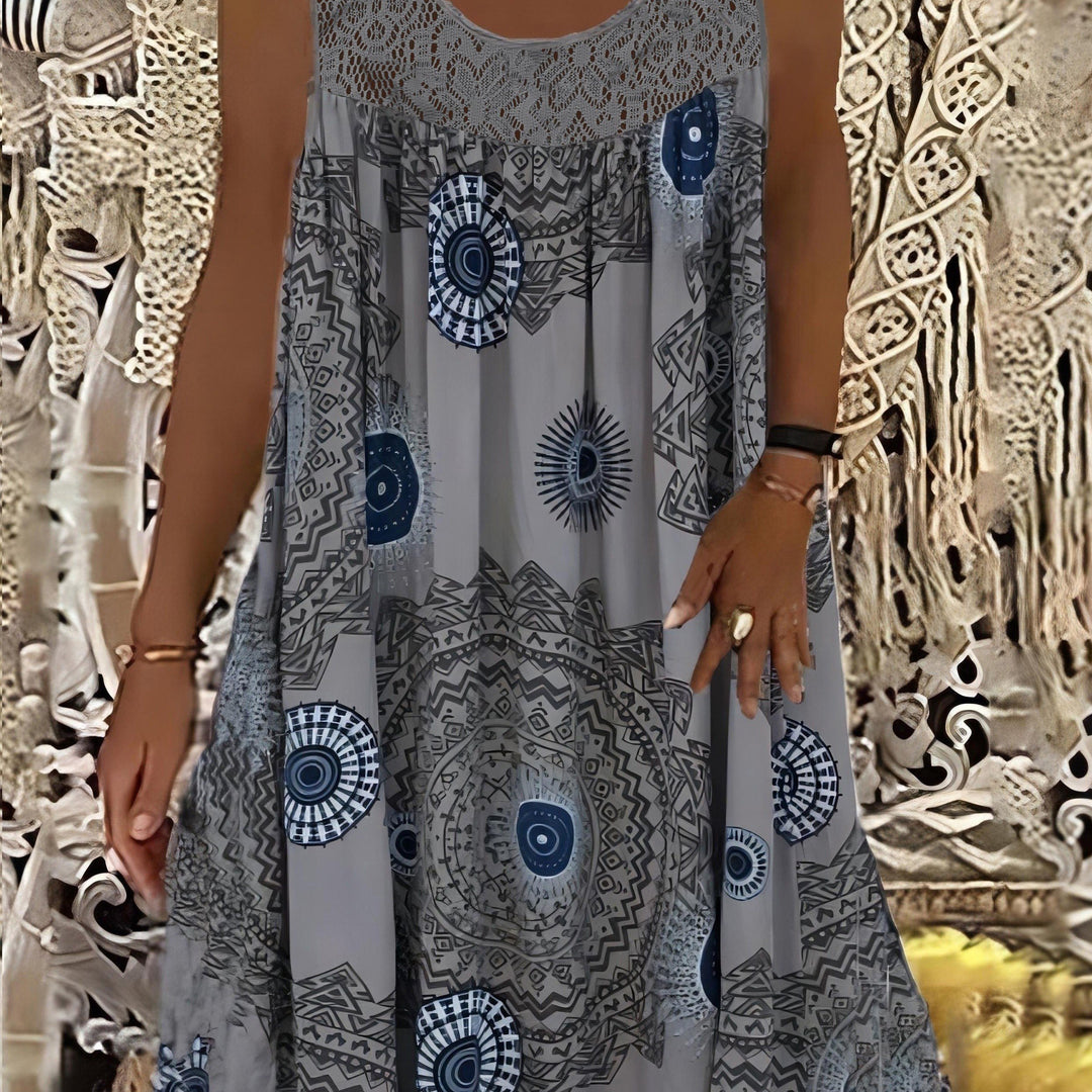 Fleur De Luxe - Robe Bohème Évasée