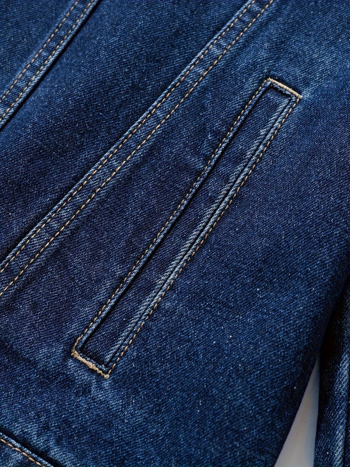 Fleur De Luxe - Veste en Jean Classique pour Homme