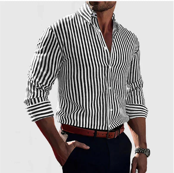 Fleur De Luxe - Chemise Rayée Élégante