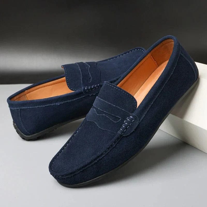 Fleur De Luxe - Mocassins Homme Bleu Marine