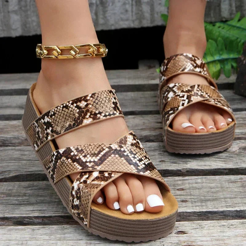Fleur De Luxe - Sandales Compensées Tressées