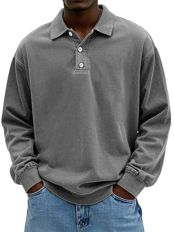 Matthieu | Polo décontracté à manches longues pour homme