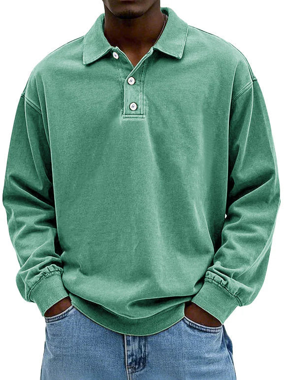 Matthieu | Polo décontracté à manches longues pour homme